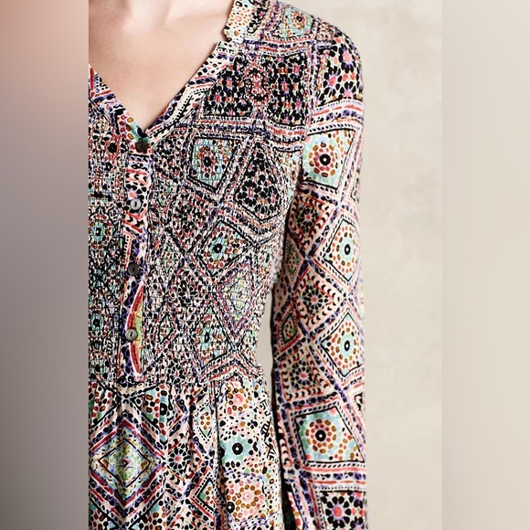 Anthropologie Tiled Amethyst Dress size S - Picture 3 of 8